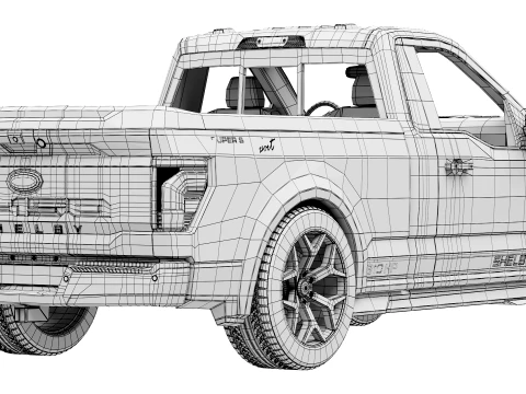 Shelby F-150 Super Snake Sport 2026 3D Model