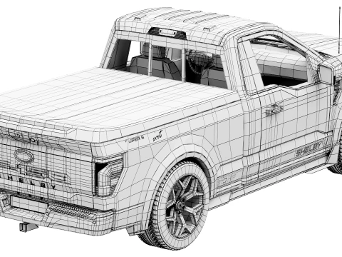 Shelby F-150 Super Snake Sport 2026 3D Model