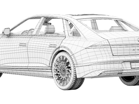 Hyundai Grandeur 2026 3D Model