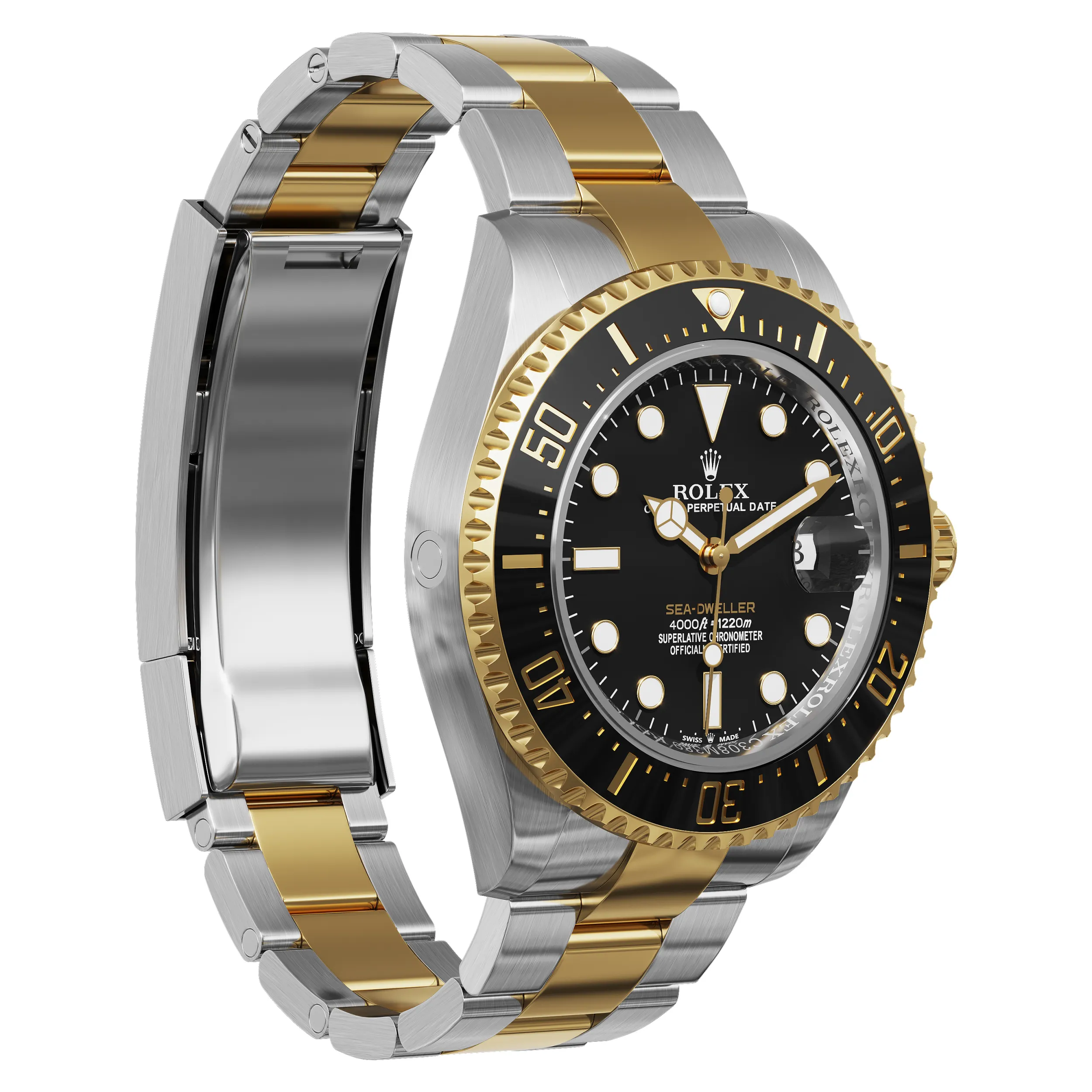 RolexSea-Dweller 126603 3D Model .c4d .max .obj .3ds .fbx .stl .blend 
