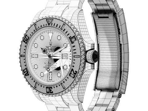 RolexSea-Dweller 126603 3D Model