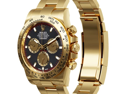 RolexCosmograph Daytona Gold 3D Model