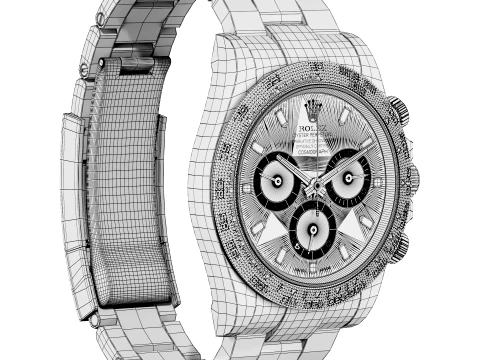 RolexCosmograph Daytona Gold 3D Model