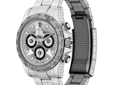 RolexCosmograph Daytona Gold 3D Model