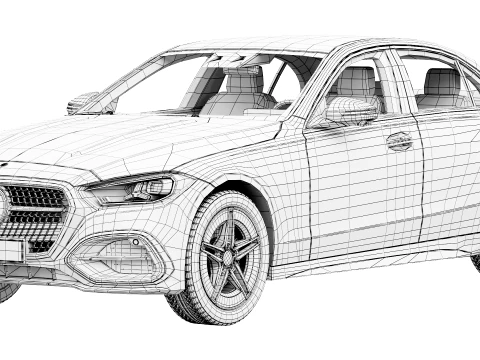 Mercedes-Benz C-Class AMG-Line 2027 3D Model