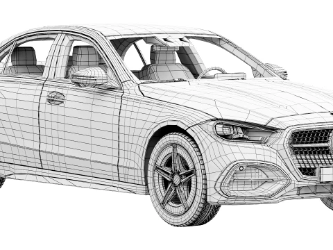 Mercedes-Benz C-Class AMG-Line 2027 3D Model