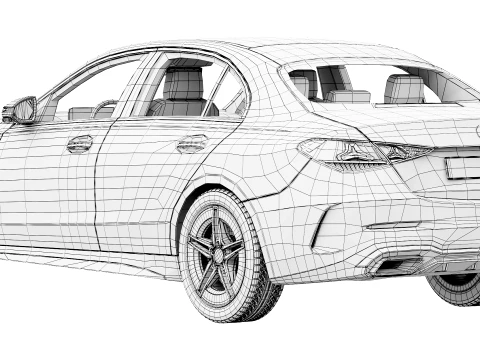 Mercedes-Benz C-Class AMG-Line 2027 3D Model