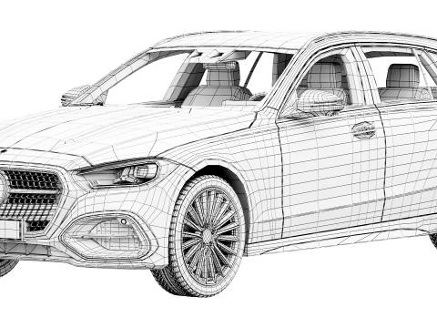 Mercedes-Benz C-Class Estate AMG-Line 2027 3D Model
