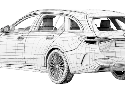 Mercedes-Benz C-Class Estate AMG-Line 2027 3D Model