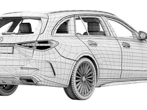 Mercedes-Benz C-Class Estate AMG-Line 2027 3D Model