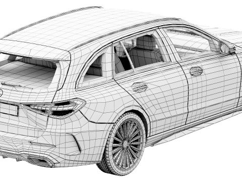 Mercedes-Benz C-Class Estate AMG-Line 2027 3D Model