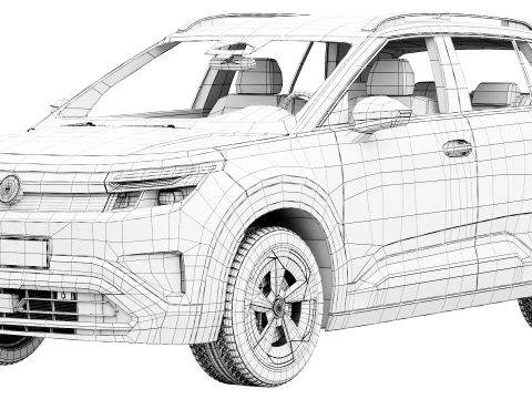 Volkswagen ID Cross 2027 3D Model