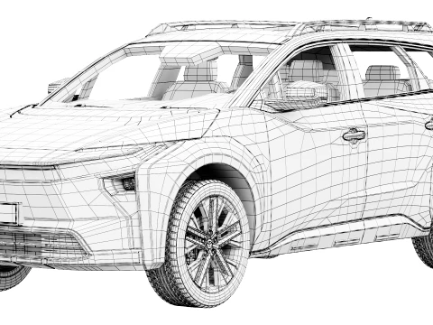 Toyota bZ Woodland 2026 3D Model