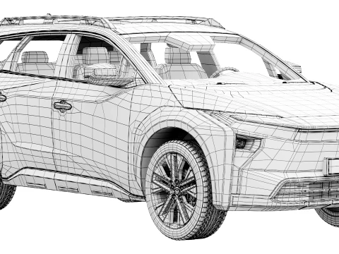 Toyota bZ Woodland 2026 3D Model