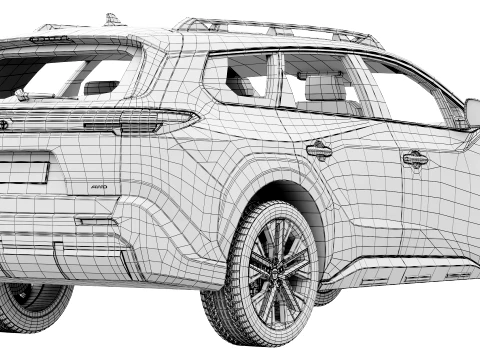 Toyota bZ Woodland 2026 3D Model