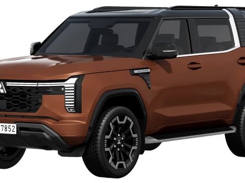 Mitsubishi Pajero 2026 honeycomb grille Modèle 3D
