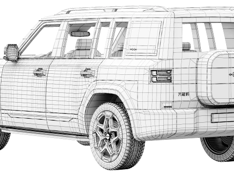 BYD Fang Cheng Bao Tai 7 3D Model