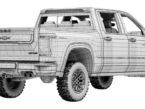 Chevrolet Silverado 1500 ZR2 2027 3D Model