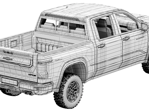 Chevrolet Silverado 1500 ZR2 2027 3D Model