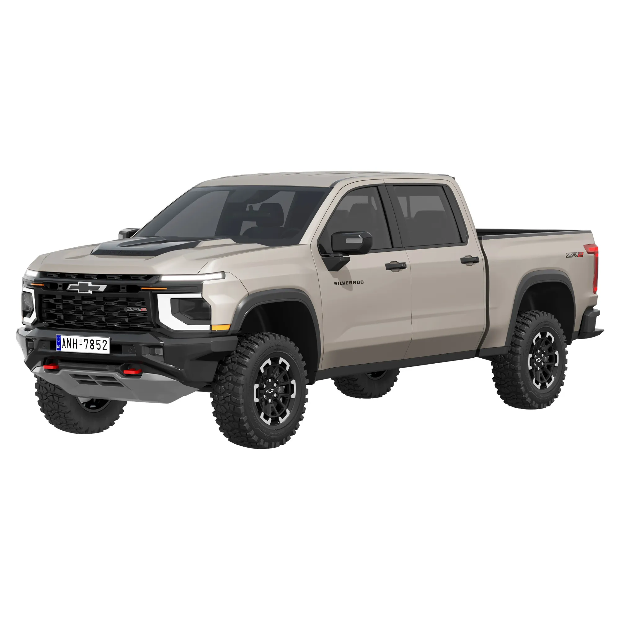 Chevrolet Silverado 1500 ZR2 2027 3D Modell .c4d .max .obj .3ds .fbx .stl .blend 