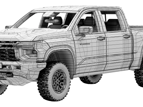 Chevrolet Silverado 1500 ZR2 2027 3D Modell