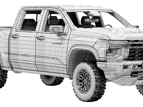 Chevrolet Silverado 1500 ZR2 2027 3D Modell