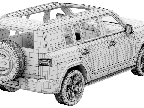 BYD Ti 7 2027 3D Model