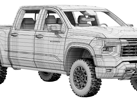 Chevrolet Silverado 1500 TrailBoss 2027 3D Model
