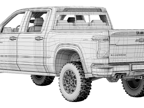 Chevrolet Silverado 1500 TrailBoss 2027 3D Model