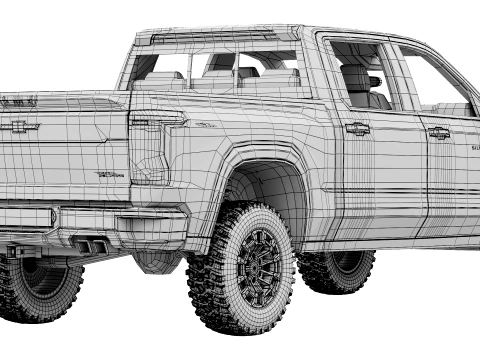 Chevrolet Silverado 1500 TrailBoss 2027 3D Model