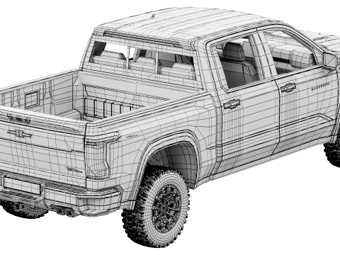 Chevrolet Silverado 1500 TrailBoss 2027 3D Model