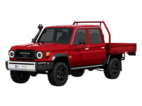 Toyota Land Cruiser 70 Double Cab Chassis 2024 3D 모델