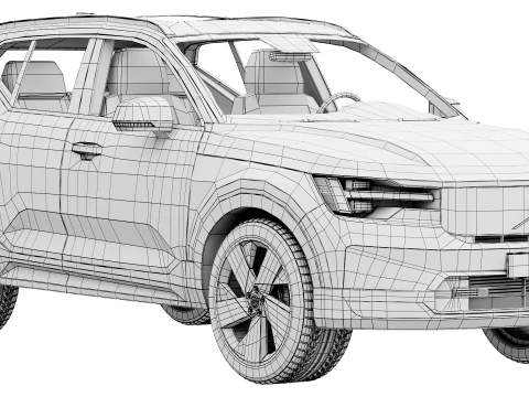 Volvo EX40 2027 3D Model