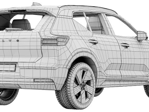 Volvo EX40 2027 3D Model