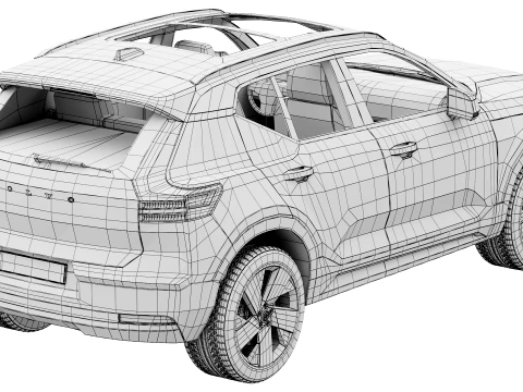Volvo EX40 2027 3D Model