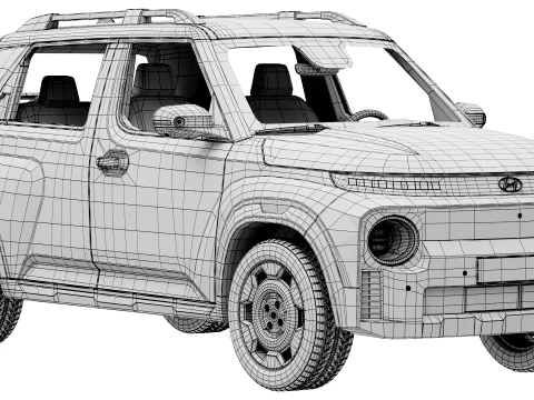 Hyundai Inster Cross 2026 3D Model