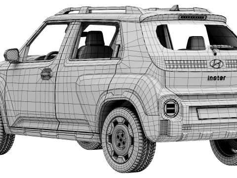 Hyundai Inster Cross 2026 3D Model