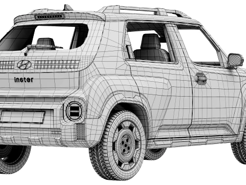 Hyundai Inster Cross 2026 3D Model