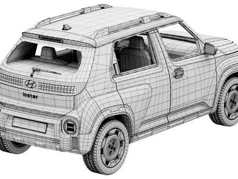 Hyundai Inster Cross 2026 3D Model