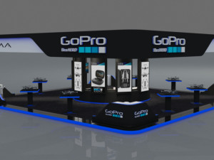 gopro karma drone exhibition stand 3D Model