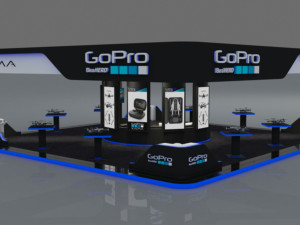 gopro karma drone exhibition stand 3Dモデル