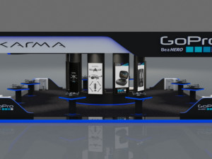 gopro karma drone exhibition stand Model 3D
