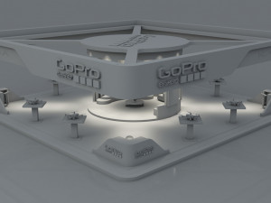 gopro karma drone exhibition stand Model 3D