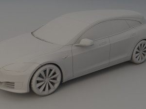 tesla s shooting break concept special edition 3D मॉडल
