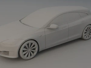 tesla s shooting break concept special edition 3D Model