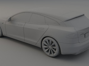 tesla s shooting break concept special edition 3D मॉडल
