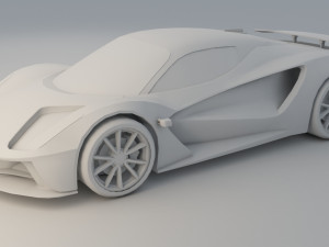 lotus evija 2020 concept Modello 3D