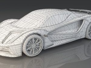 lotus evija 2020 concept Modello 3D