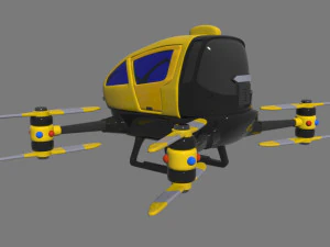 有人ドローン 3Dモデル