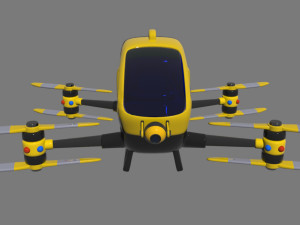 manned drone Modelo 3D